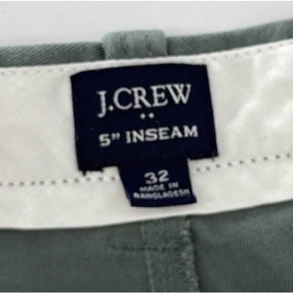J.Crew Factory Women’s Chino 5” Shorts Green Size 32 Preppy Simple - Picture 3 of 9